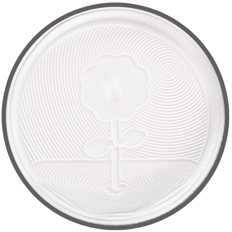 Sand drawing of a flower made by a Soinotiin machine